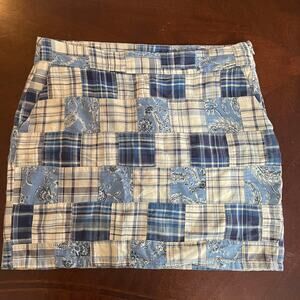 American Living Patchwork Skirt Womens 12